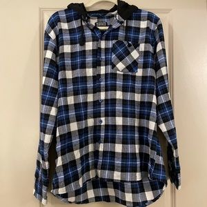 Hooded flannel